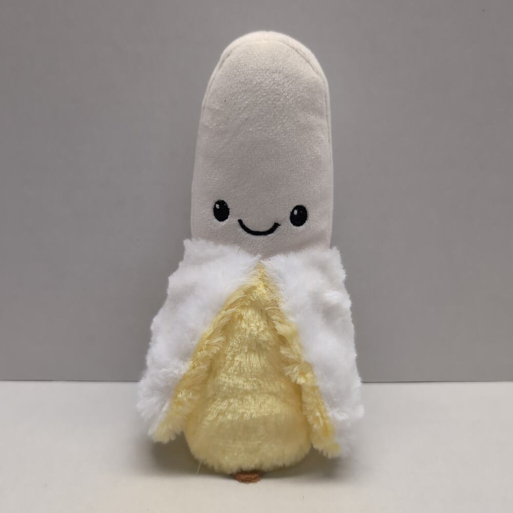 Squishable Peeled‎ Banana Plush Smiling Face Stuffed Toy Beanbag